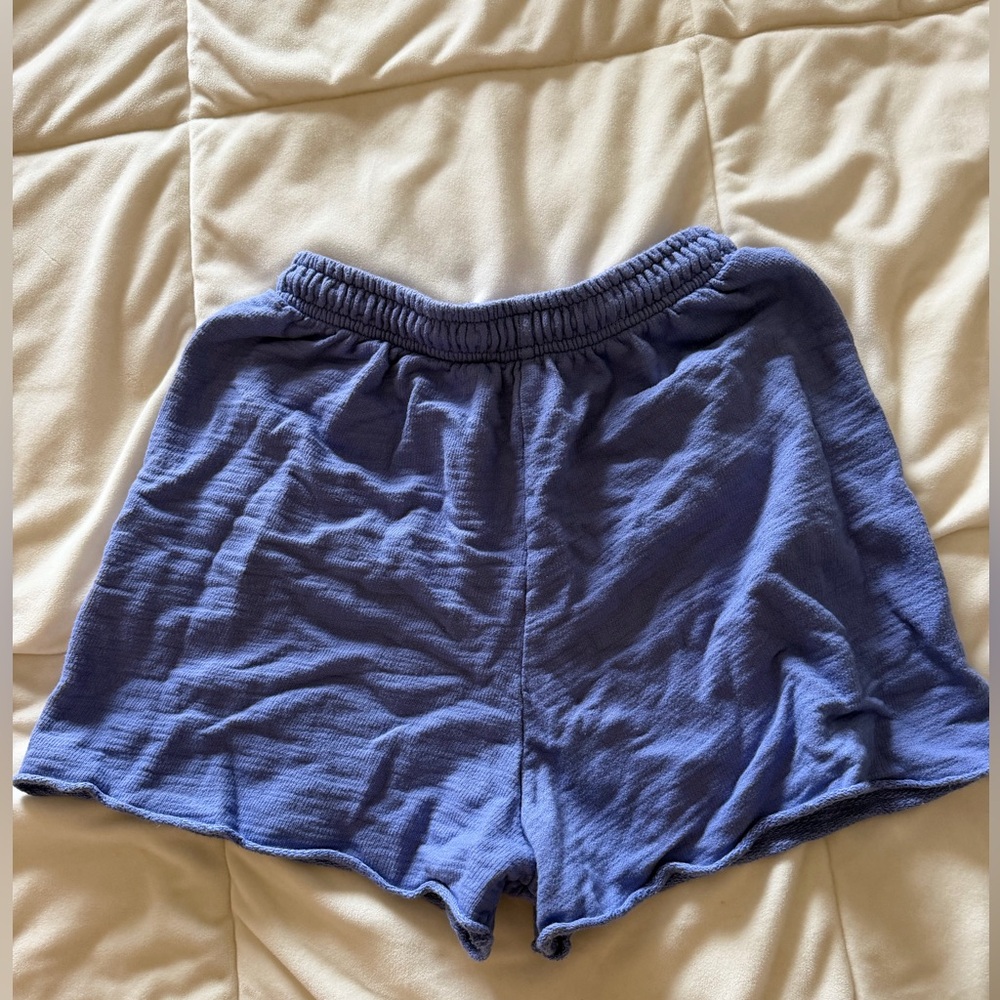 Garage Lavender-Blue Athletic Elastic Waist Shorts